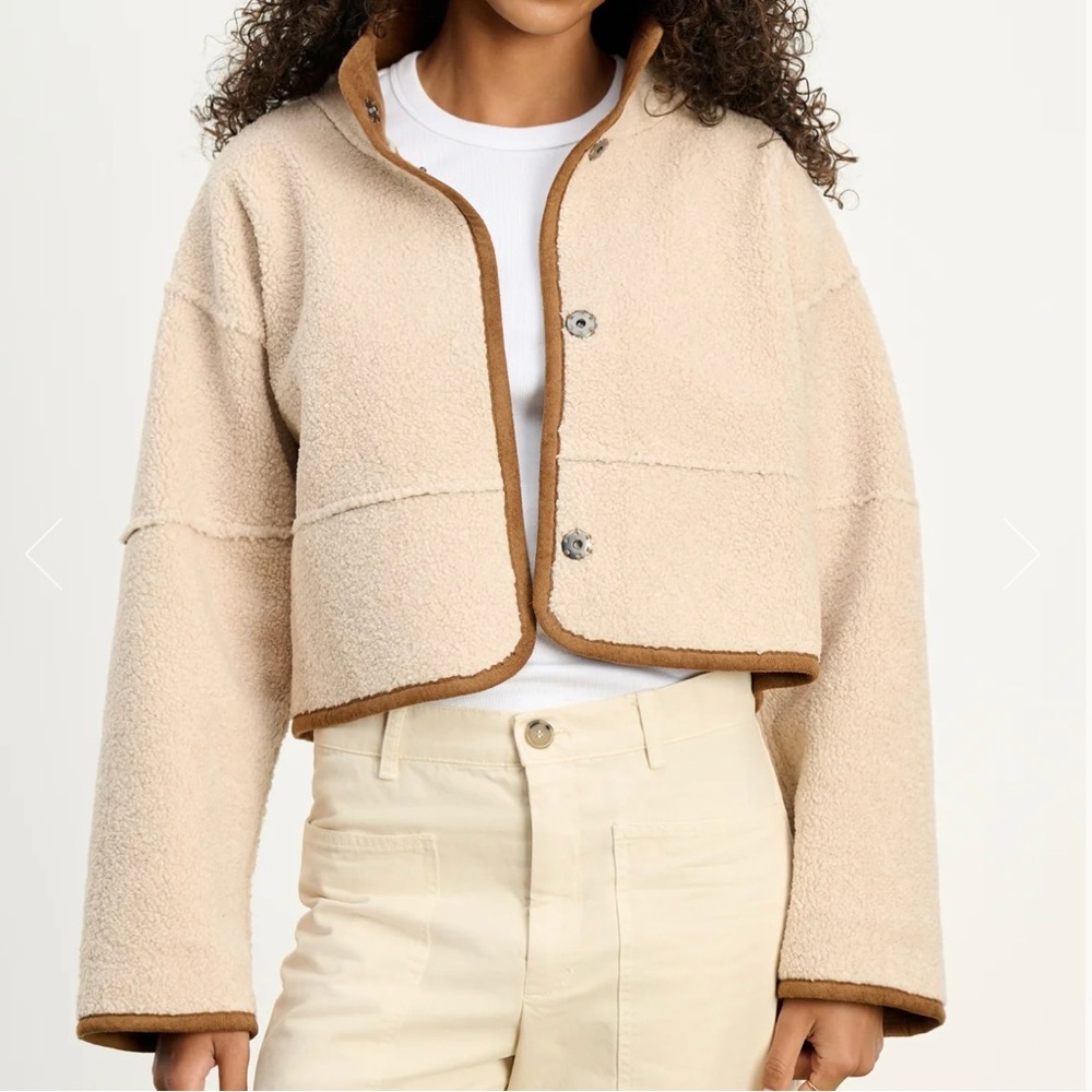 VELVET by Graham & Spencer Kelly Luxe Sherpa Reversible Jacket Size Small - Picture 2 of 7